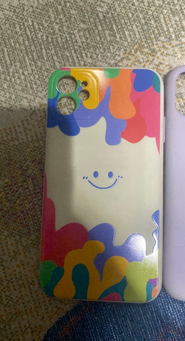 Parlak mor pastel telefon kılıfı - Görsel 3