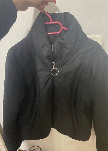 Zincir Detaylı Siyah Kadın Ceket - Görsel 2