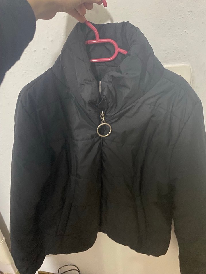 Zincir Detaylı Siyah Kadın Ceket - Görsel 2