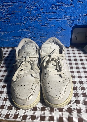 Beyaz Kadın Spor Ayakkabı Blok Topuk - Görsel 2