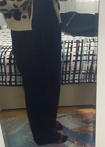 Siyah kumaş pantolon - Görsel 2