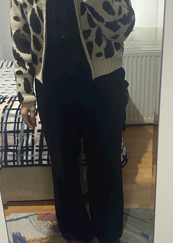 Siyah kumaş pantolon - Görsel 3