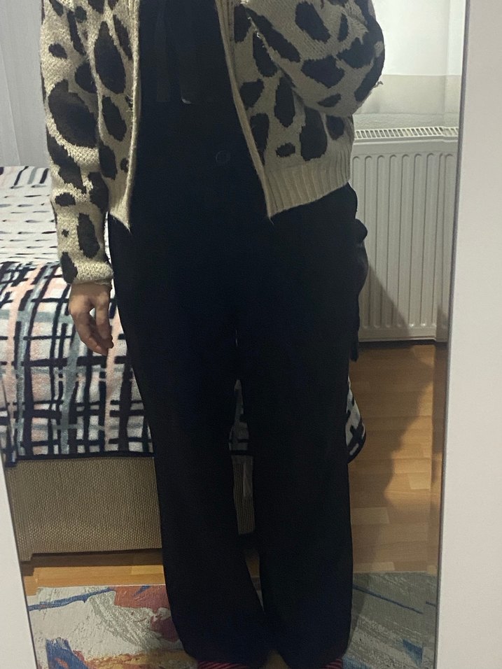 Siyah kumaş pantolon - Görsel 3