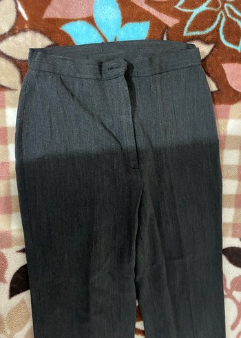 Kadın kotu gri Pilili Kumaş Pantolon - Görsel 2