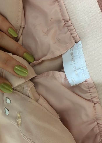 Kadın Bej Uzun Kumaş Pantolon - Görsel 2