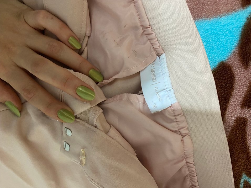 Kadın Bej Uzun Kumaş Pantolon - Görsel 2