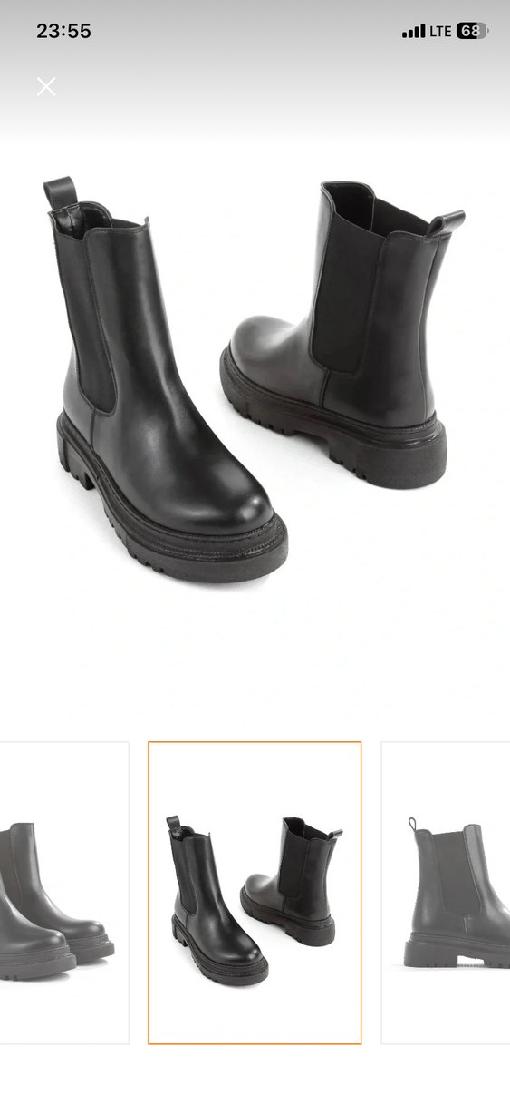 Siyah Lastikli Kadın Bot - Görsel 2