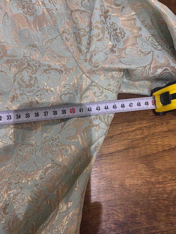 Uzun Kollu Gri Kadın Abiye Elbise - Görsel 3