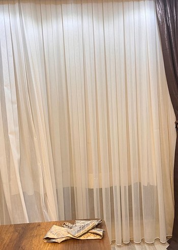 Modern Düz Tül Perde - Görsel 2