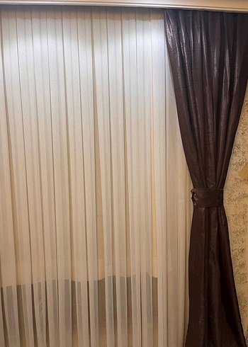 Modern Düz Tül Perde - Görsel 5