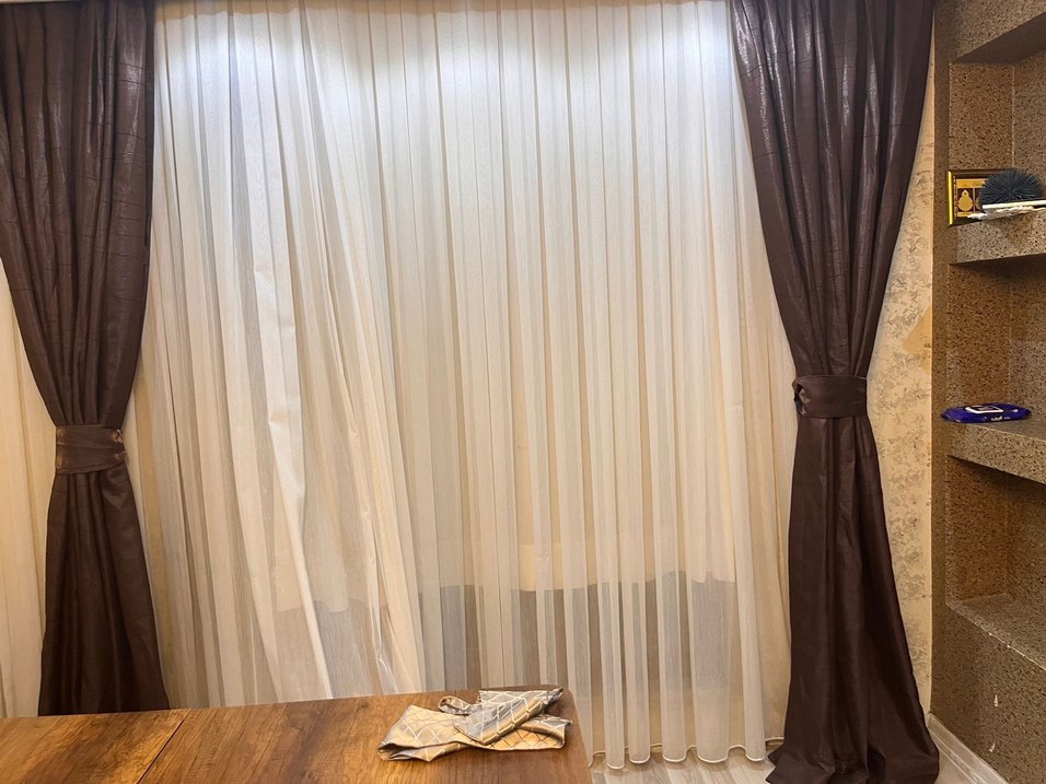 Modern Düz Tül Perde - Görsel 2