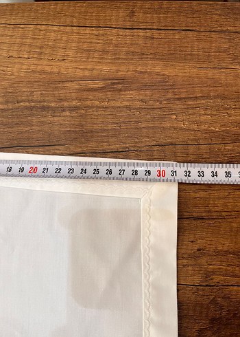 Nakışlı Beyaz Masa Örtüsü - Görsel 9