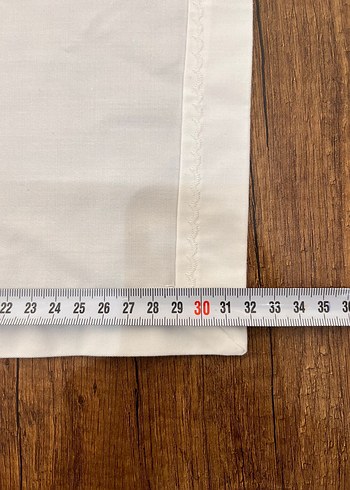 Nakışlı Beyaz Masa Örtüsü - Görsel 10