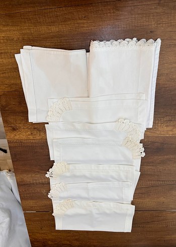 Nakışlı Beyaz Masa Örtüsü - Görsel 2