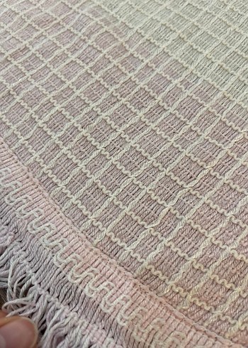 Bej Tonlarında Bağlama Desenli Masa örtüsü - Görsel 6