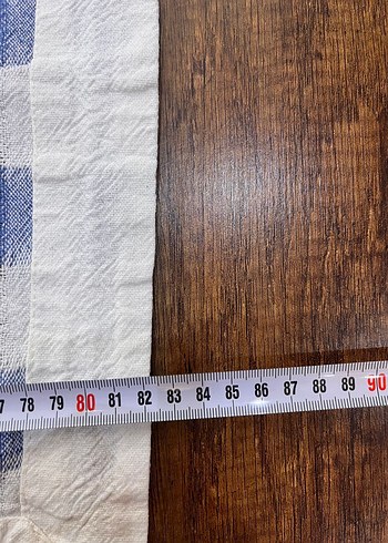 Mavi Ekose Masa Örtüsü - Görsel 4