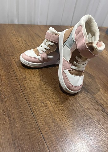 Kız Çocuk Pudra Bağcıklı Sneaker - Görsel 8