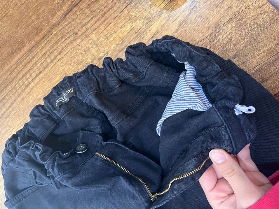 Erkek Siyah Bol Kesim Kot Pantolon - Görsel 3