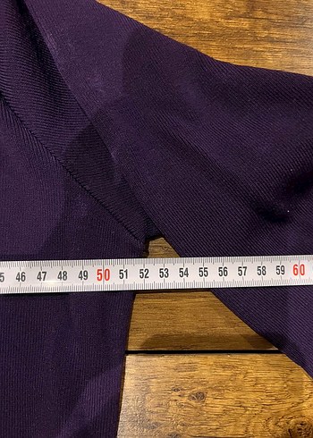 Kadın Mor Uzun Kollu Polo Tişört - Görsel 3