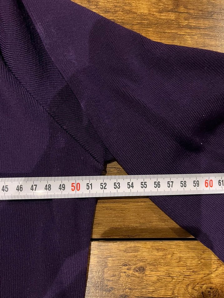 Kadın Mor Uzun Kollu Polo Tişört - Görsel 3