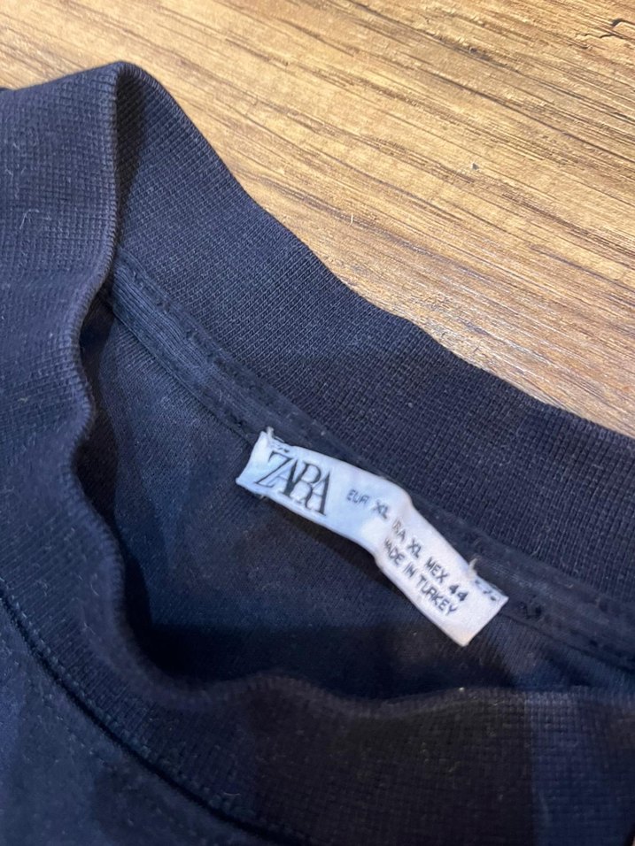 Erkek Siyah Denim Kısa Kollu Tişört - Görsel 3