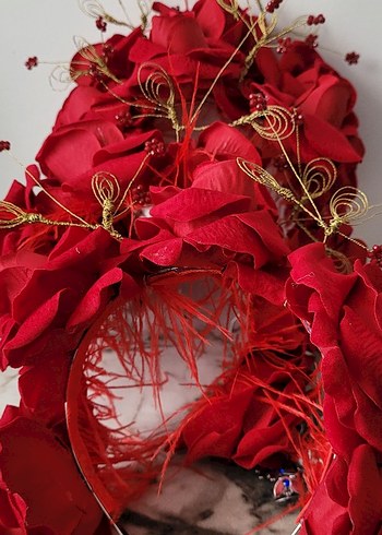 Kırmızı Taç Gelin tacı - Görsel 3