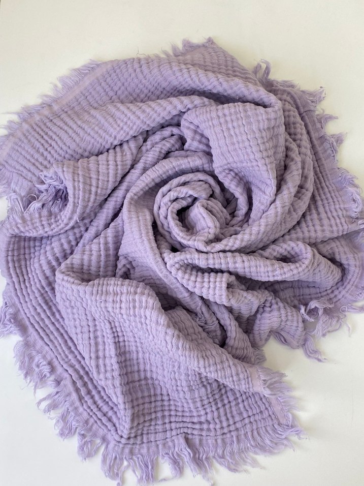 Lila Çocuk müslin Battaniye - Görsel 3