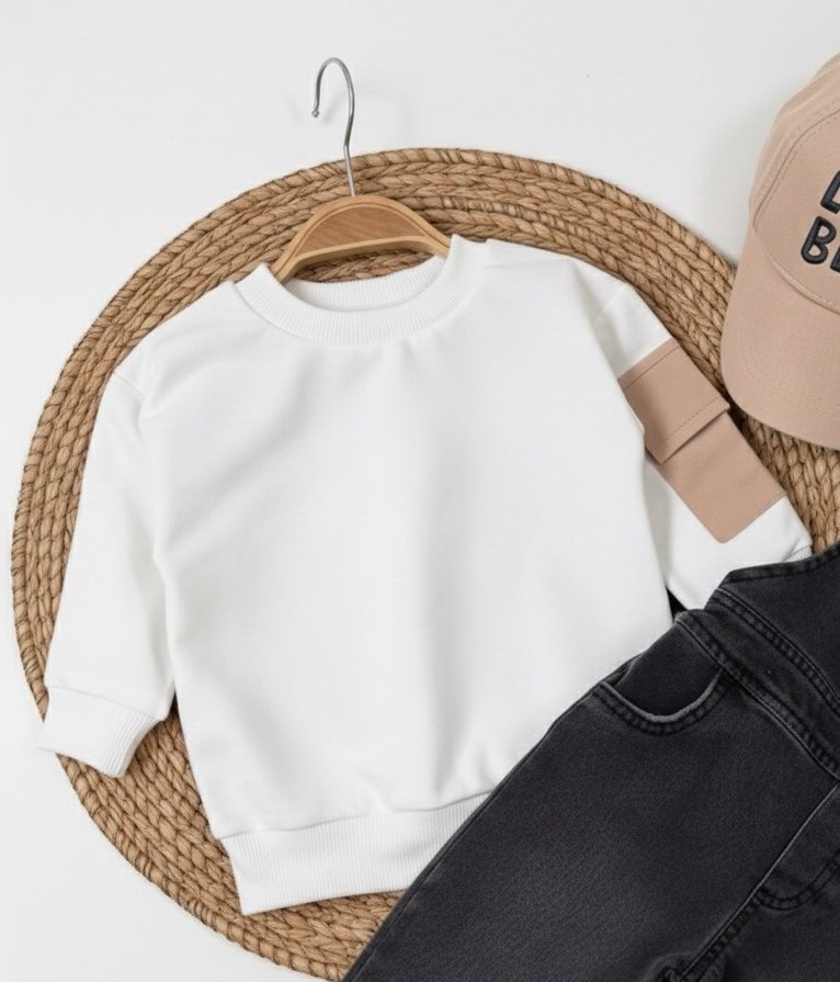 Koyu Kahverengi Erkek Çocuk Denim Tulum - Görsel 4