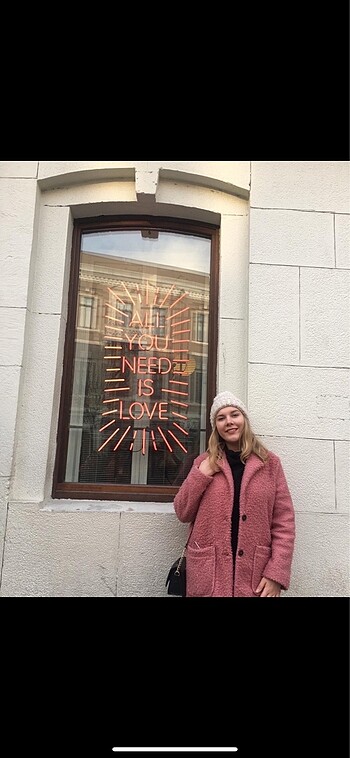 Peluş pembe kaban - Görsel 2