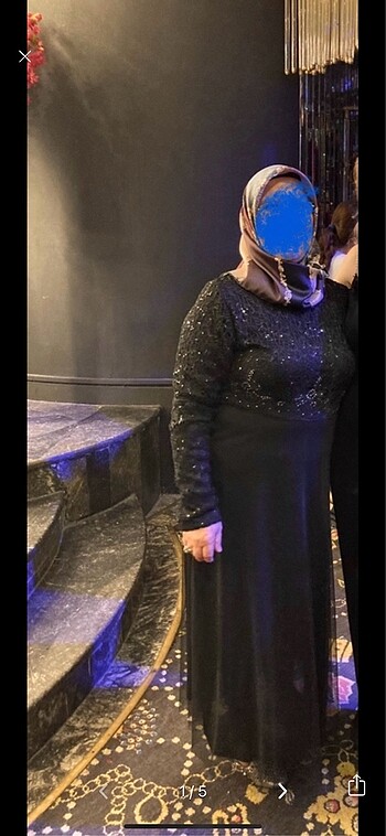 Armine Siyah tesettür abiye