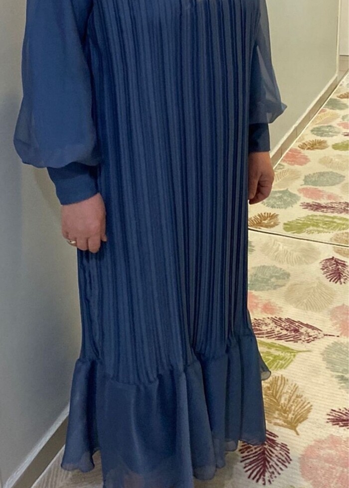 İndigo tesettür abiye - Görsel 2