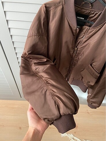 m Beden kahverengi Renk pull and bear ceket