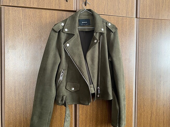 Stradivarius süet yeşil ceket stradivarius