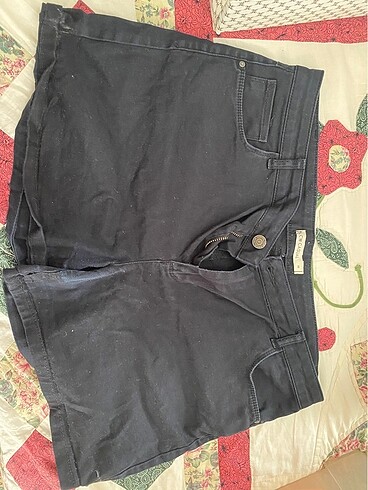 siyah kot şort mini