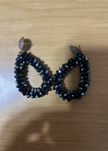 Siyah Çiçekli Uzun Püsküllü Kadın Küpe (Dilediğiniz 2 küpe 80TL) - Görsel 16