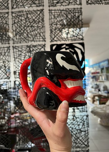 Renkli Siyah Venom Aksiyon Figürlü Kupa bardak - Görsel 2