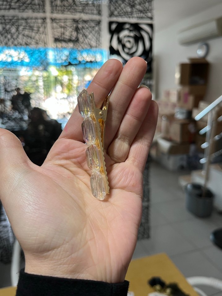 Renkli Boncuklu Bohem Cam Toka (3lü 60 TL) - Görsel 2