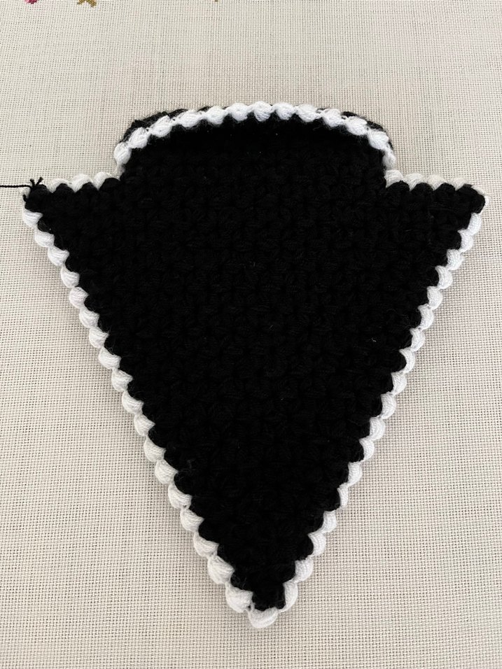 Örgü Beyaz-Siyah Lif - Görsel 2