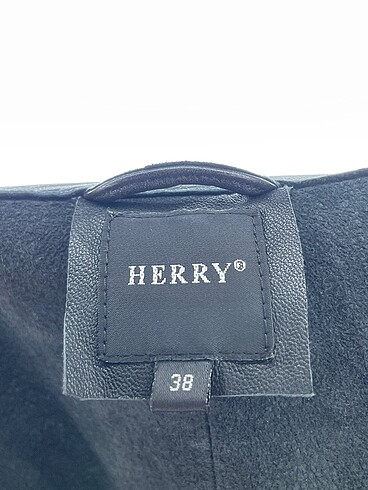 38 Beden siyah Renk Herry Deri Ceket %70 İndirimli.