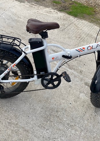 Beyaz OLA katlanabilir Elektrikli Bisiklet - Görsel 8