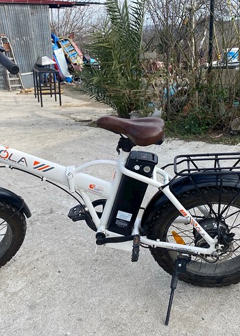 Beyaz OLA katlanabilir Elektrikli Bisiklet - Görsel 9