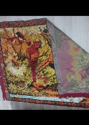 Papağan desenli duvar halısı - Görsel 2