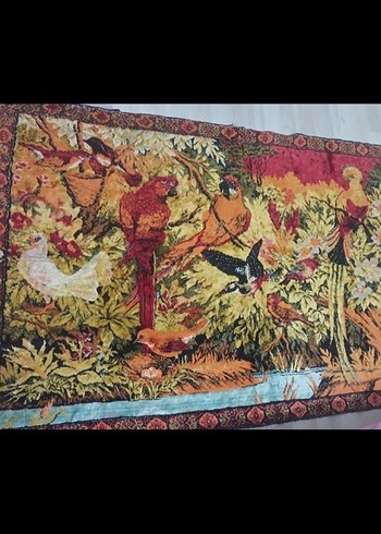 Papağan desenli duvar halısı - Görsel 3