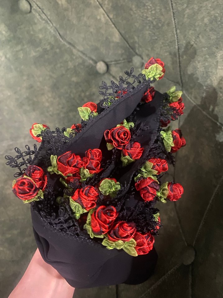 İğne oyalık gül başak oyası - Görsel 2