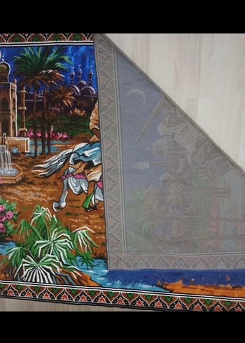 Bohem Atlı süvari Baskılı duvar Halısı - Görsel 2