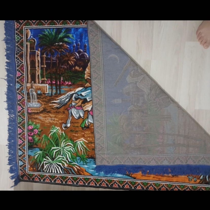 Bohem Atlı süvari Baskılı duvar Halısı - Görsel 2