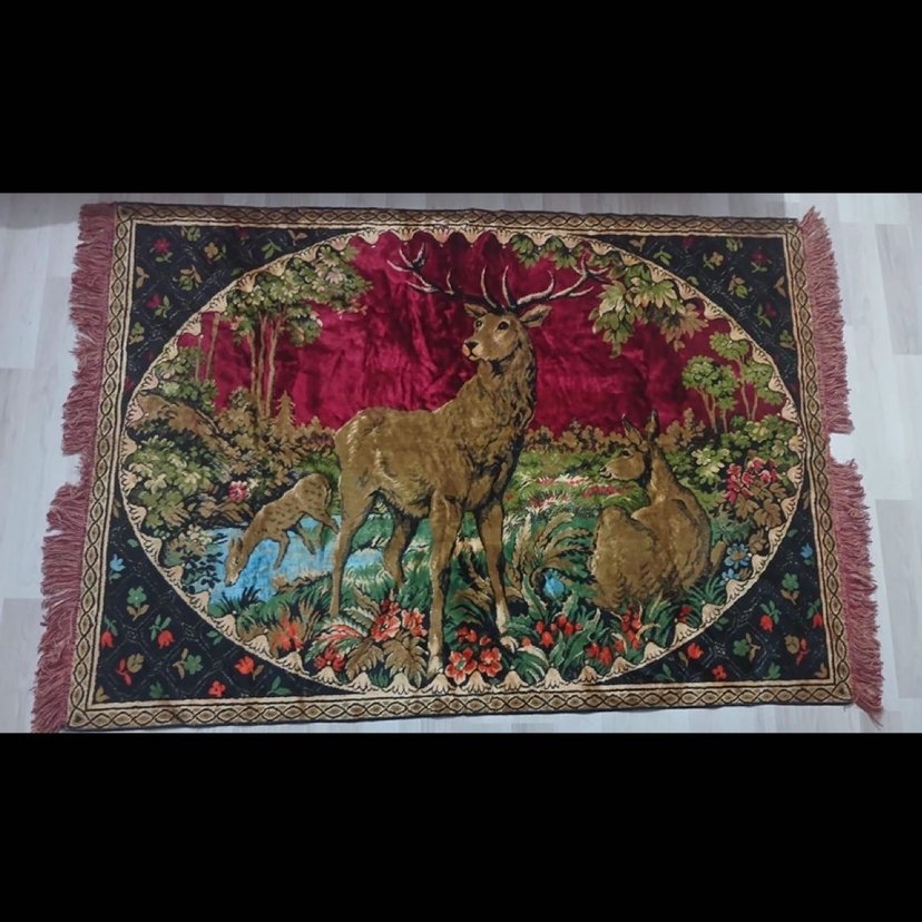 Bohem Geyik Desenli duvar halısı - Görsel 2