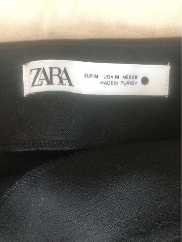 m Beden siyah Renk Zara siyah etek
