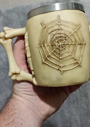 Bej Kafatası Tasarımlı kupa(sıfır ürün) - Görsel 9