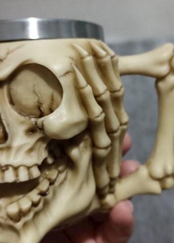 Bej Kafatası Tasarımlı kupa(sıfır ürün) - Görsel 3